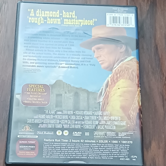 THE ALAMO on DVD John Wayne - Picture 2 of 2